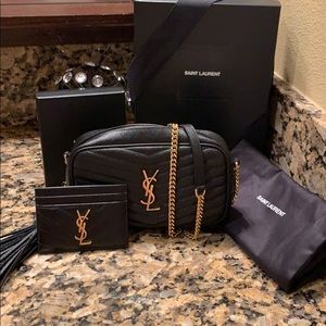 Authentic YSL crossbody with cardholder 🖤